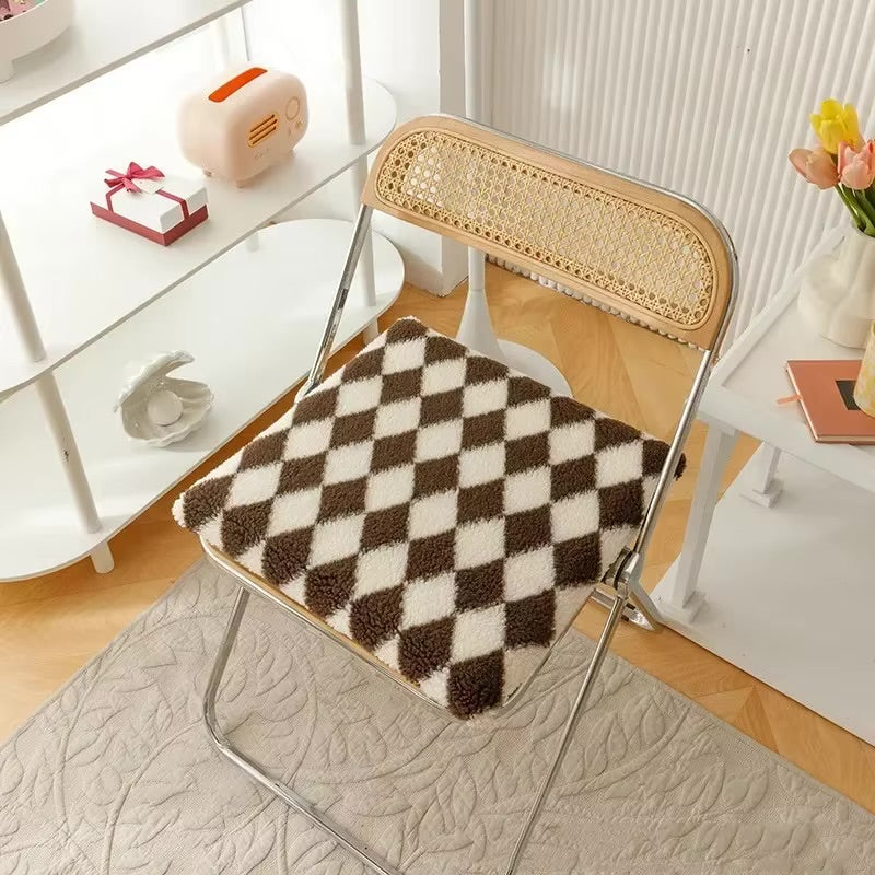 Square checked seat cover