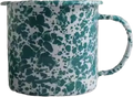 Enamel splatter mug